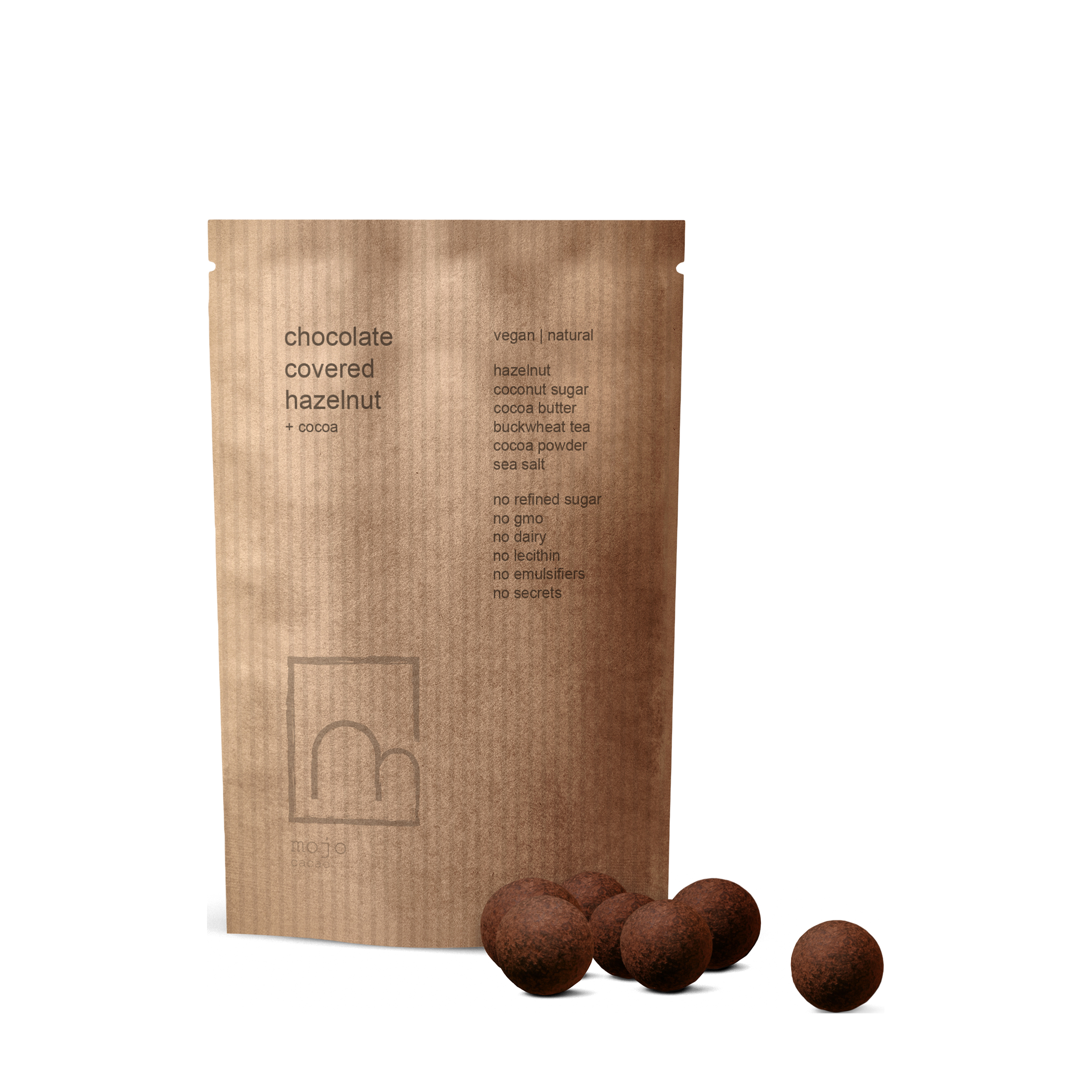 Mojo Cacao Mojo Cacao Фундук в шоколаде в посыпке какао 150 гр